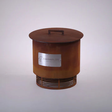 SMOKELIS KINDLE 500MM FIREPIT CORTEN LID SKCL